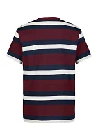 Boys 8-20 Rugby Stripe Short Sleeve T-Shirt