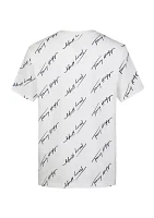 Boys 8-20 Angle Script Printed T-Shirt