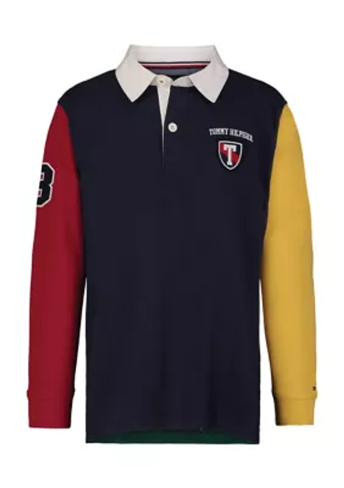 Boys 4-7 Color Blocked Rugby Shirt