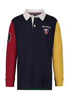 Boys 4-7 Color Blocked Rugby Shirt