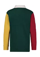 Boys 4-7 Color Blocked Rugby Shirt