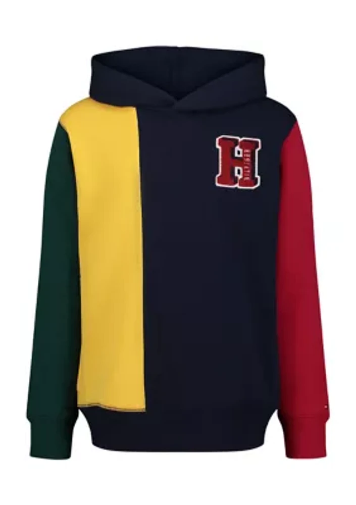 Boys 8-20 Color Blocked Logo Hoodie