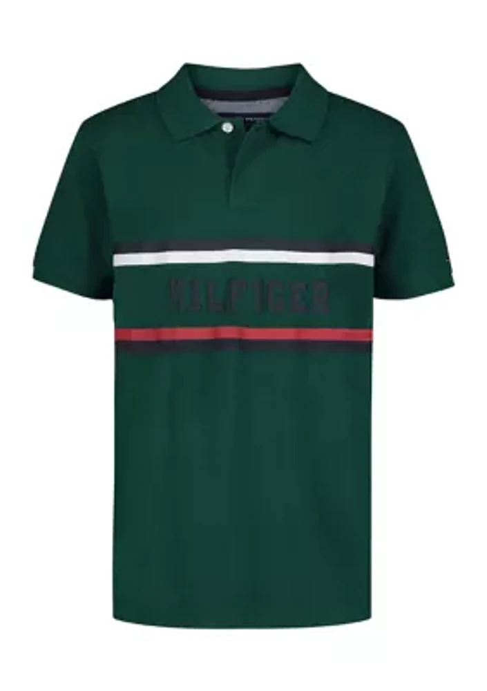 Boys 8-20 Global Chest Logo Polo Shirt