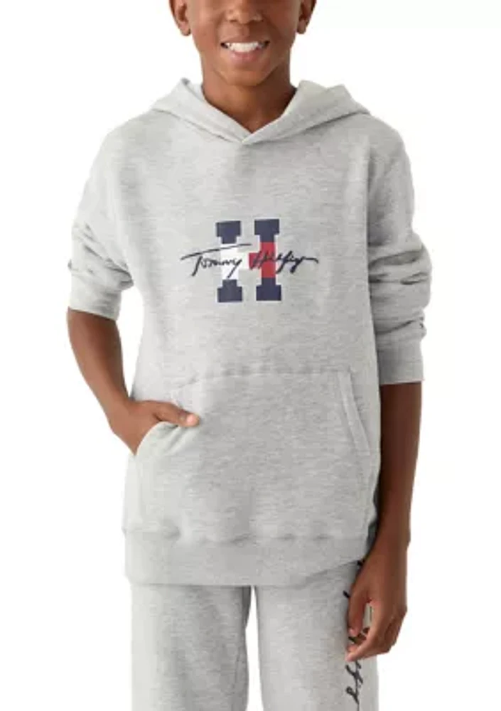 Boys 8-20 Script Logo Graphic Pullover Hoodie