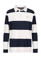 Boys 8-20 Bold Stripe Rugby Polo Shirt