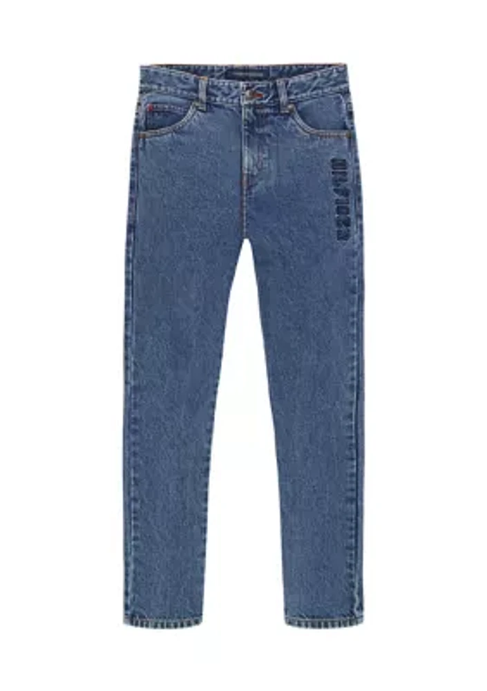 Boys 8-20 Relaxed Tapered Denim Jeans