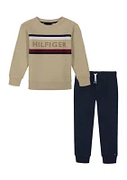 Boys 4-7 Fleece Shirt and Joggers Set