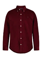 Boys 8-20 Solid Corduroy Shirt