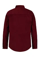 Boys 8-20 Solid Corduroy Shirt