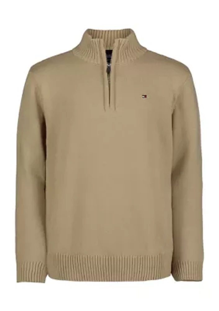 Boys 8-20 Quarter Zip Sweater