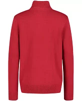 Boys 4- Solid 1/4 Zip Sweater Knit Pullover
