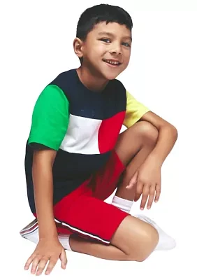 Boys - Flag Block Short Sleeve T-Shirt