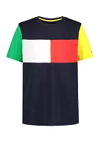 Boys - Flag Block Short Sleeve T-Shirt