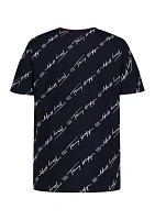 Boys 8-20 Script Ringer Printed T-Shirt