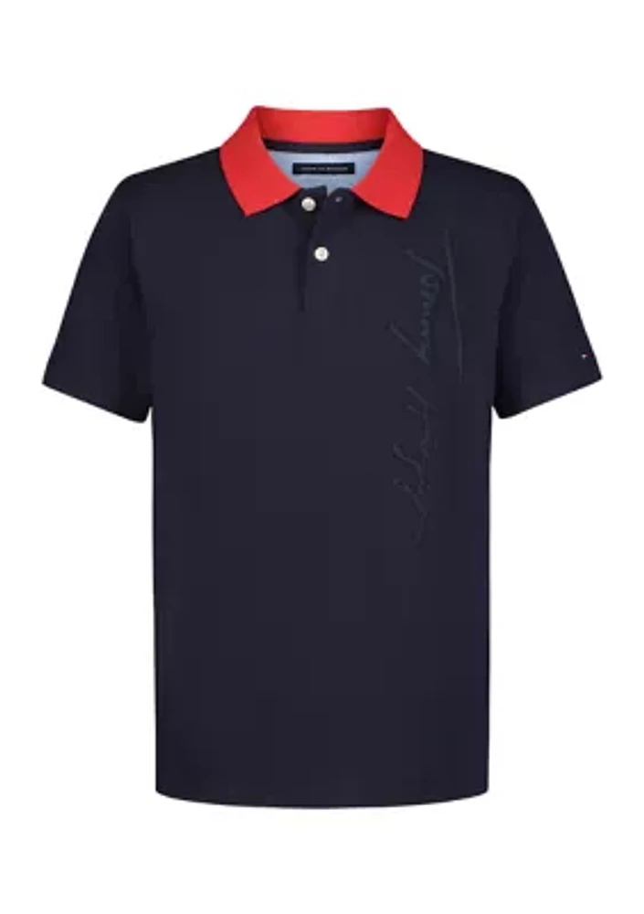 Boys 8-20 Short Sleeve Cotton Polo Shirt