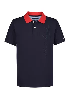 Boys 8-20 Short Sleeve Cotton Polo Shirt