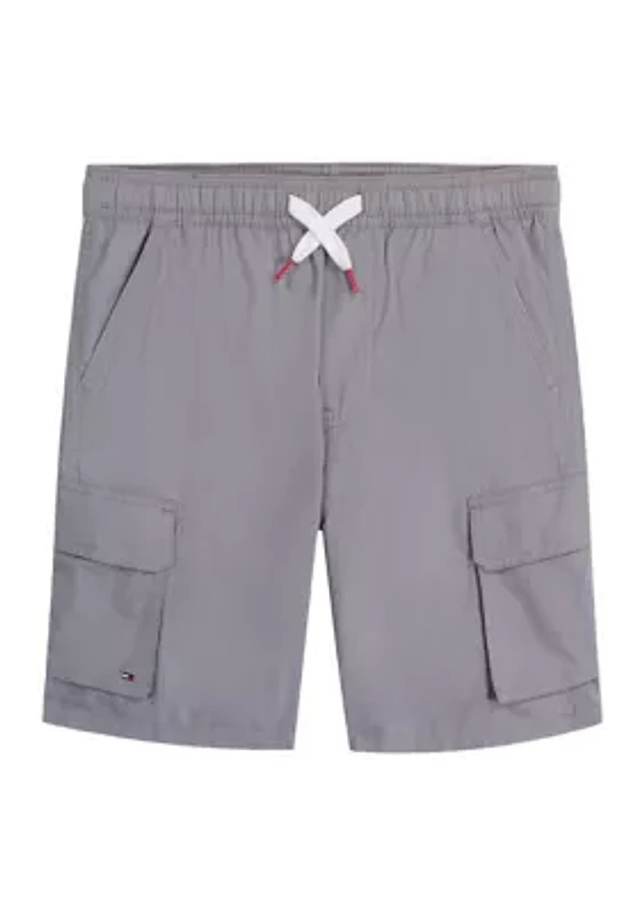 Boys - Solid Cargo Shorts