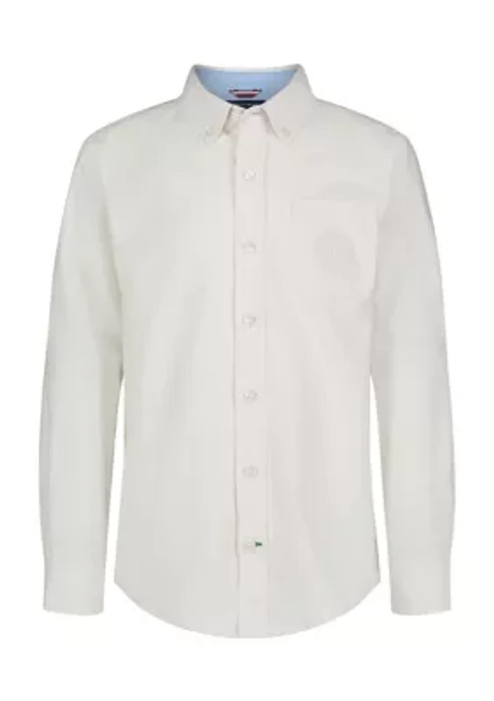 Boys 8-20 Solid Oxford Shirt