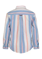 Boys 8-20 Bold Stripe Button Down Shirt