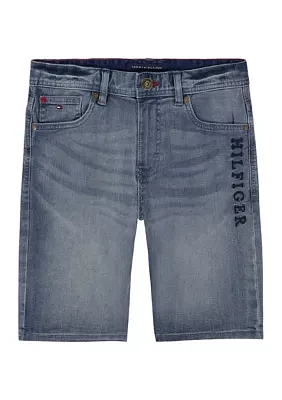 Boys 8-20 Logo Denim Shorts