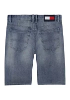 Boys 8-20 Logo Denim Shorts