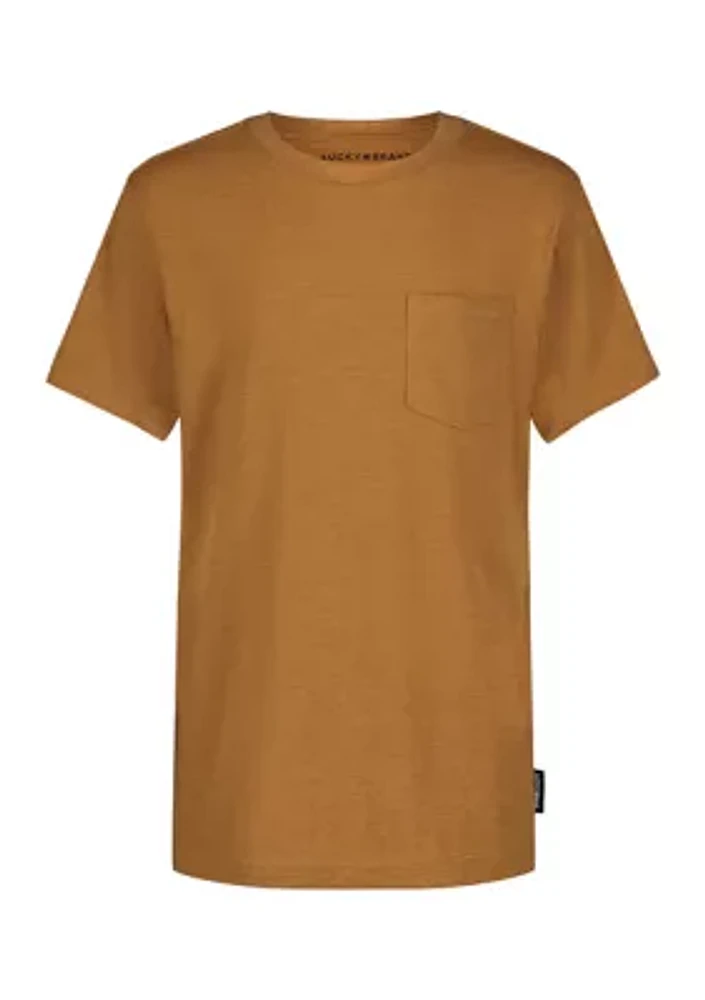 Boys 8-20 Slub Pocket Short Sleeve T-Shirt