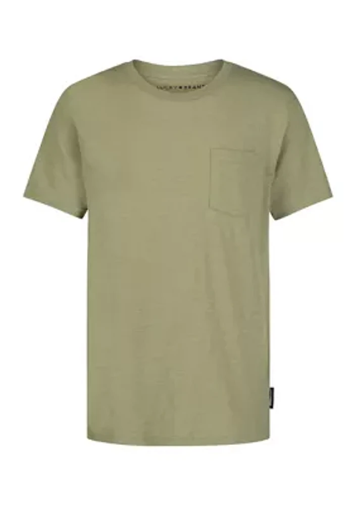 Boys 8-20 Slub Pocket Short Sleeve T-Shirt