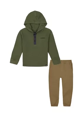 Boys 4-7 Hooded Thermal T-Shirt with Joggers