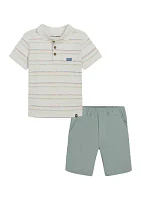 Boys 4-7 2-Piece Polo Set