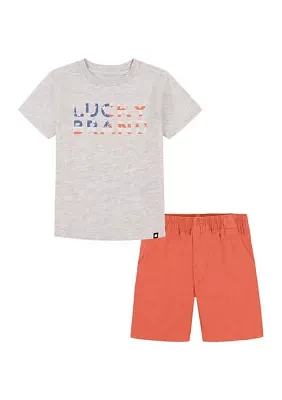 Boys 4-7 Logo T-Shirt and Shorts Set