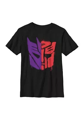 Boys 4-7 Autobot Deception Split Logo Spray Graphic T-Shirt