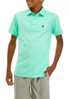 Boys 8-20 Short Sleeve Fishing Polo Shirt