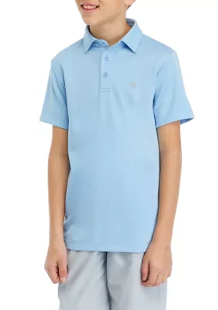 Boys 8-20 Short Sleeve Fishing Polo Shirt