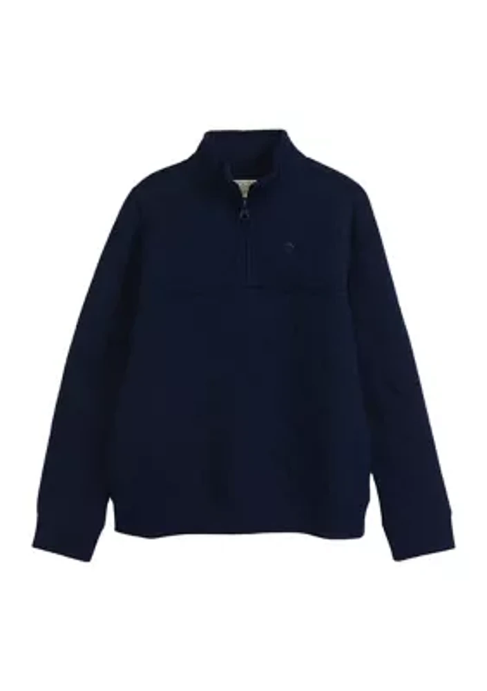 Boys 4-7 Quilted 1/4 Zip Pullover