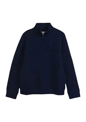 Boys 4-7 Quilted 1/4 Zip Pullover