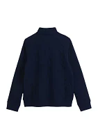 Boys 4-7 Quilted 1/4 Zip Pullover