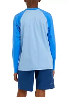 Boys 8-20 Long Sleeve Logo Rash Guard