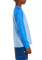 Boys 8-20 Long Sleeve Logo Rash Guard