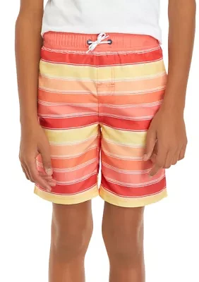 Boys 8-20 Printed Swim Trunks