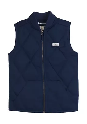 Boys 4-7 Flannel Lined Quilted Vest