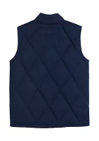 Boys 4-7 Flannel Lined Quilted Vest