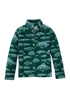 Boys - Printed Microfleece Jacket