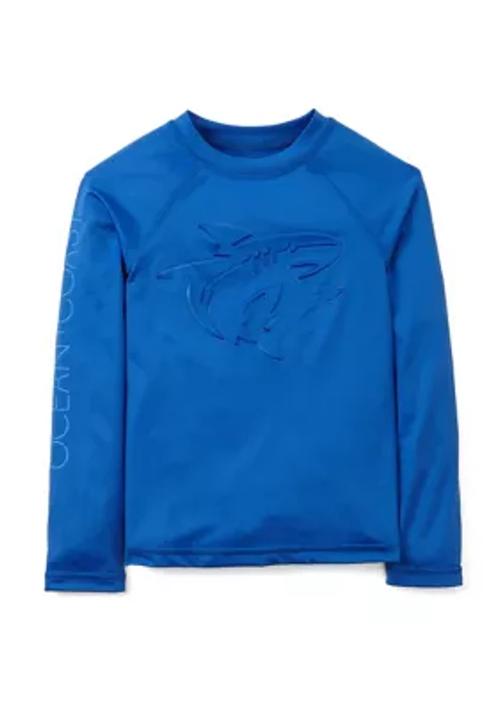 Boys 4-7 Embossed Rashguard