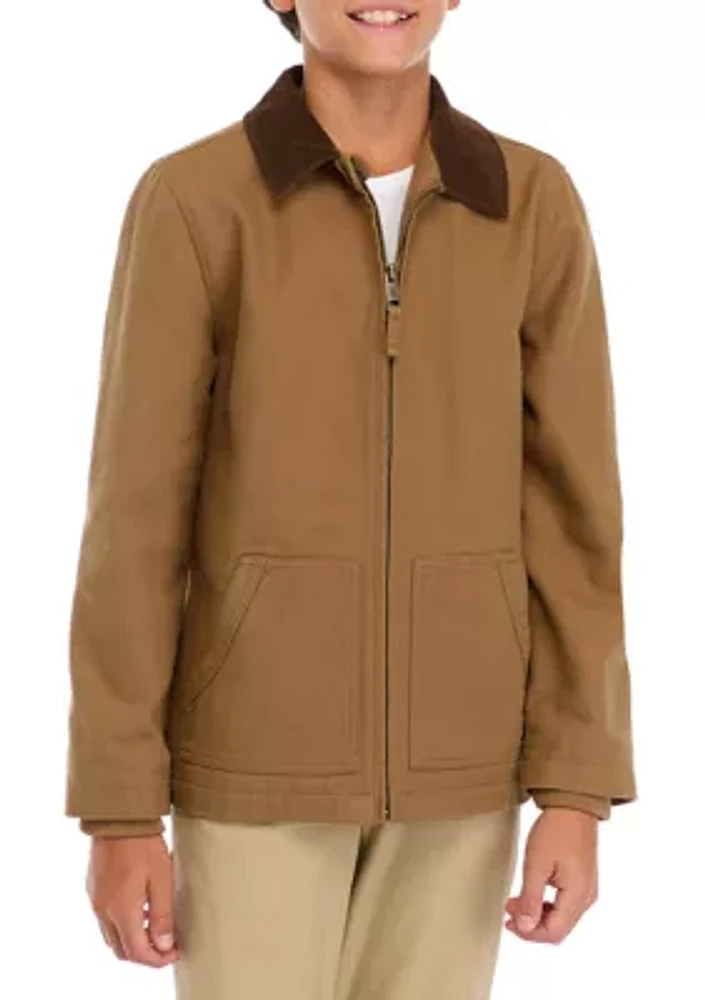 Boys 4-7 Collared Canvas Jacket