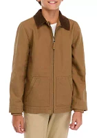 Boys 4-7 Collared Canvas Jacket