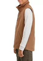 Boys 8-20 Solid Canvas Vest