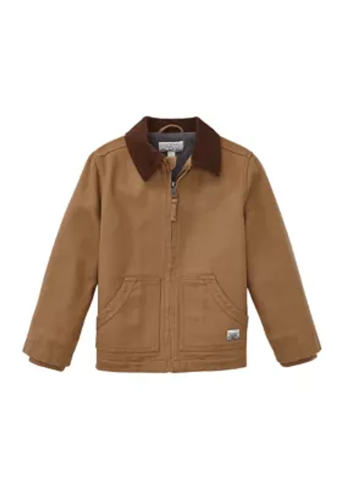 Boys 4-7 Collared Canvas Jacket