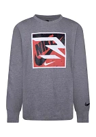 Boys 8-20 Box Logo Long Sleeve Graphic T-Shirt