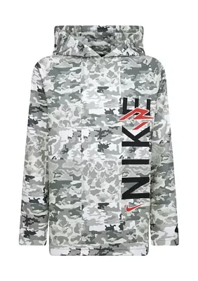 Boys 8-20 Camo Patchwork Printed Graphic Hoodie