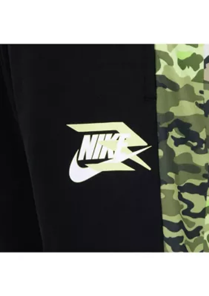 Boys 8-20 Camo Patchwork Printed Thermal Joggers